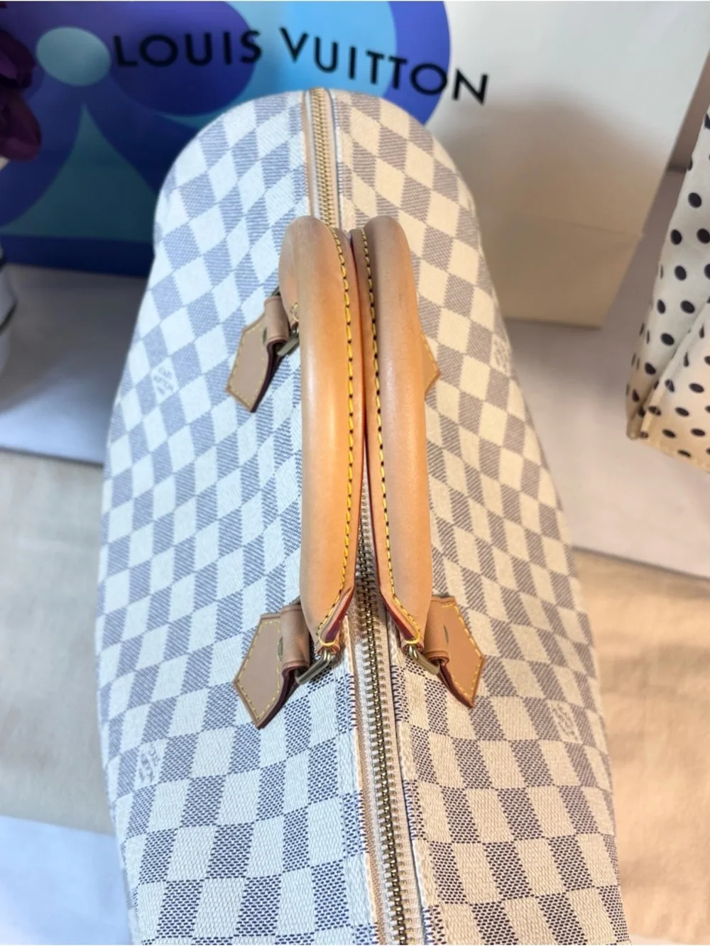 Stunning Louis Vuitton Speedy 35 Azur - Picture 8 of 16